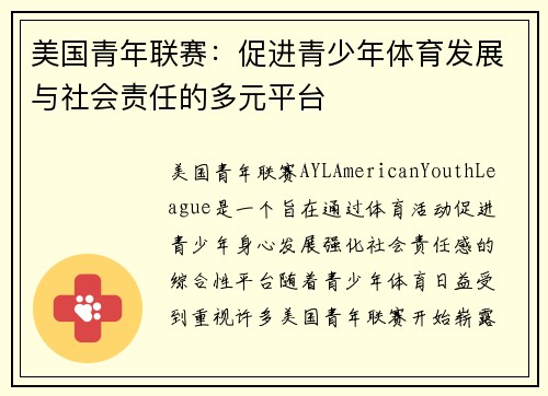 美国青年联赛：促进青少年体育发展与社会责任的多元平台